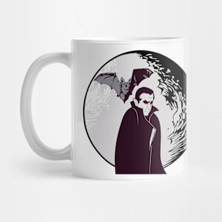 Halloween Vampire - Count Dracula - Full Moon - Vampire Bat Mug